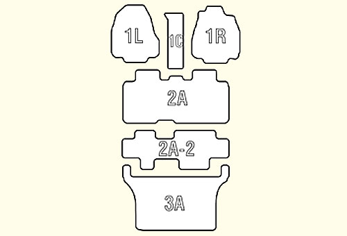 ステップワゴンスパーダ用フロアマット 1～3列目セット RP5/RP3/RP4/RK5 Clazzio 車種別専用立体マット ラバータイプ